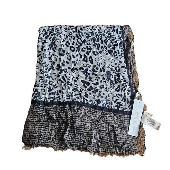 Soft Surroundings Accessories - Soft surroundings multicolor animal print sheer scarf  new